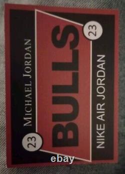 Michael Jordan Nike Air Jordan Bulls Card Mint-Gem