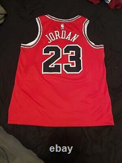 Michael Jordan Original Nike 1997-98 Chicago Bulls Red Jersey Size 52 XL