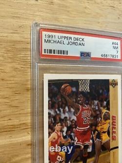 Michael Jordan PSA 7 1991 Upper Deck #44 Chicago Bulls Last Dance Collector
