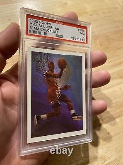 Michael Jordan PSA 7 NBA Hoops 1990 #358 Card Collector Chicago Bulls INVEST NOW