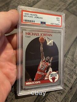 Michael Jordan PSA 7 NBA Hoops 1990 #65 Card Collector Goat Chicago Bulls INVEST