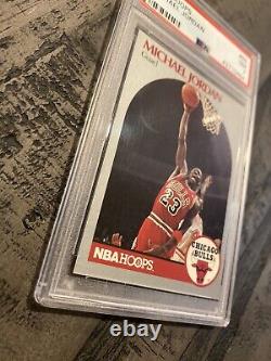 Michael Jordan PSA 7 NBA Hoops 1990 #65 Card Collector Goat Chicago Bulls INVEST