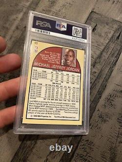 Michael Jordan PSA 7 NBA Hoops 1990 #65 Card Collector Goat Chicago Bulls INVEST
