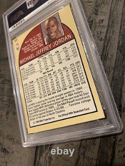 Michael Jordan PSA 7 NBA Hoops 1990 #65 Card Collector Goat Chicago Bulls INVEST