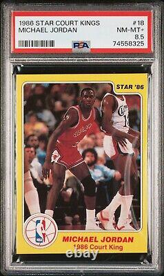 Michael Jordan PSA 8.5 1986 Star Court Kings Basketball #18 Rookie RC