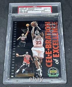Michael Jordan PSA 9 1998 UD Authenticated Celebration /2500 Chicago Bulls