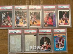Michael Jordan PSA Card Lot 9 Michael Jordan PSA Slabs GOAT MJ 23