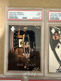 Michael Jordan PSA lot of 4 (1990-1999)