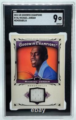 Michael Jordan Patch SGC 9 Game Used 2013 UD Goodwin Champions Memorabilia
