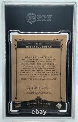 Michael Jordan Patch SGC 9 Game Used 2013 UD Goodwin Champions Memorabilia
