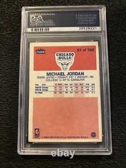 Michael Jordan ROOKIE PSA 2 Fleer 1986 Collector Card Vintage Chicago #57 GIFT