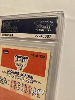 Michael Jordan ROOKIE PSA Authentic Altered Fleer 1986 Last Dance #57 Chicago