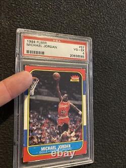 Michael Jordan Rookie Card PSA 4 Fleer #57 MJ Collector INVESTMENT 1986 Man Cave