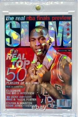 Michael Jordan SLAM Series Cracked Ice Holographic Fan Art Cards 10 Card Lot