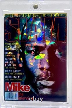 Michael Jordan SLAM Series Cracked Ice Holographic Fan Art Cards 10 Card Lot