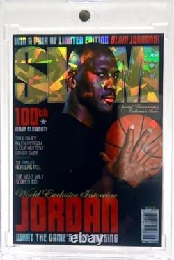 Michael Jordan SLAM Series Cracked Ice Holographic Fan Art Cards 10 Card Lot