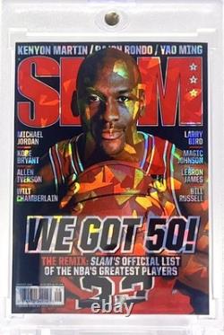 Michael Jordan SLAM Series Cracked Ice Holographic Fan Art Cards 10 Card Lot