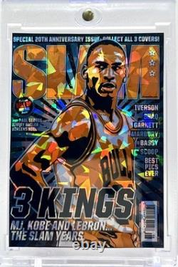 Michael Jordan SLAM Series Cracked Ice Holographic Fan Art Cards 10 Card Lot