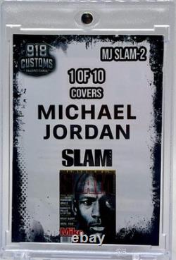Michael Jordan SLAM Series Cracked Ice Holographic Fan Art Cards 10 Card Lot