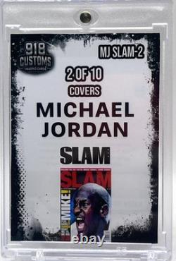 Michael Jordan SLAM Series Cracked Ice Holographic Fan Art Cards 10 Card Lot