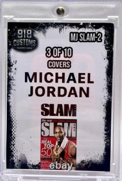 Michael Jordan SLAM Series Cracked Ice Holographic Fan Art Cards 10 Card Lot