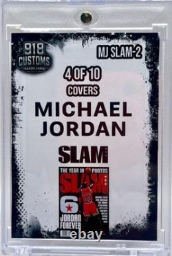 Michael Jordan SLAM Series Cracked Ice Holographic Fan Art Cards 10 Card Lot