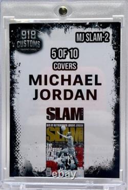 Michael Jordan SLAM Series Cracked Ice Holographic Fan Art Cards 10 Card Lot