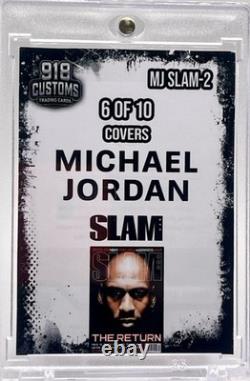 Michael Jordan SLAM Series Cracked Ice Holographic Fan Art Cards 10 Card Lot
