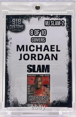 Michael Jordan SLAM Series Cracked Ice Holographic Fan Art Cards 10 Card Lot