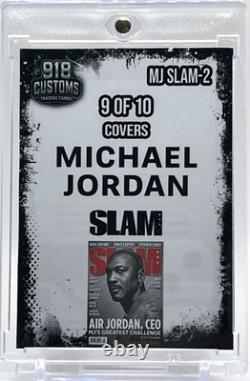 Michael Jordan SLAM Series Cracked Ice Holographic Fan Art Cards 10 Card Lot