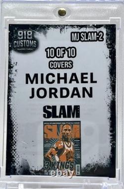 Michael Jordan SLAM Series Cracked Ice Holographic Fan Art Cards 10 Card Lot
