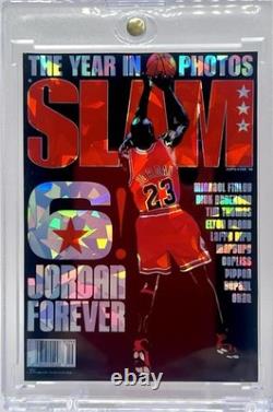 Michael Jordan SLAM Series Fan Art Cards 10 Card Cracked Ice Holo Lot