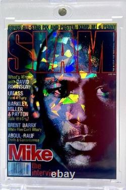 Michael Jordan SLAM Series Fan Art Cards 10 Card Cracked Ice Holo Lot