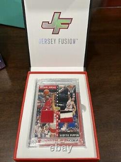 Michael Jordan Scottie Pippen 2023 Jersey Fusion Dual Game Used Patch 11/25