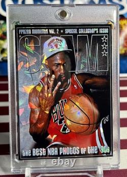 Michael Jordan Short Print Cracked Ice Holo Fan Art 6 Card Lot SLAM Cards