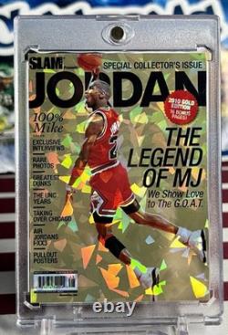Michael Jordan Short Print Cracked Ice Holo Fan Art 6 Card Lot SLAM Cards