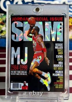 Michael Jordan Short Print Cracked Ice Holo Fan Art 6 Card Lot SLAM Cards