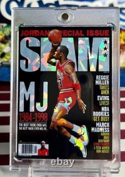 Michael Jordan Short Print Fan Art Cracked Ice Holo 6 Card Lot SLAM Cards