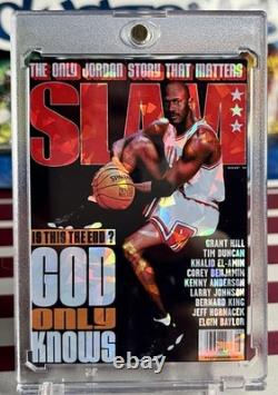 Michael Jordan Short Print Fan Art Cracked Ice Holo 6 Card Lot SLAM Cards