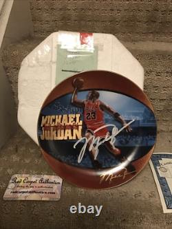 Michael Jordan Signed Auto His Airness Collection Basketball NBA Champion Plate