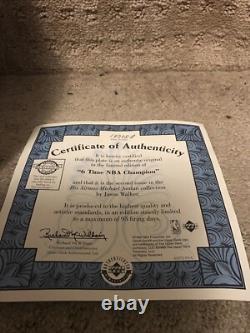 Michael Jordan Signed Auto His Airness Collection Basketball NBA Champion Plate