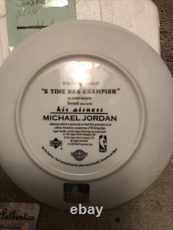 Michael Jordan Signed Auto His Airness Collection Basketball NBA Champion Plate