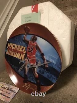 Michael Jordan Signed Auto His Airness Collection Basketball NBA Champion Plate