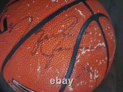 Michael Jordan Signed Basketball 1988-89 Chicago Bulls with Ten Autographs