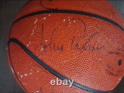 Michael Jordan Signed Basketball 1988-89 Chicago Bulls with Ten Autographs