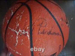 Michael Jordan Signed Basketball 1988-89 Chicago Bulls with Ten Autographs