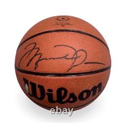Michael Jordan Signed Basketball. UDA Auto Upper Deck