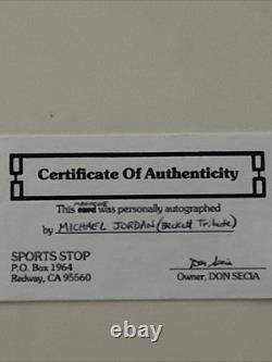Michael Jordan Signed Beckett Tribute