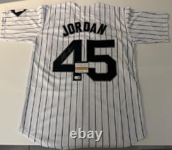 Michael Jordan Signed Birmingham Barons Game Model Baseball Jersey Holo QR COA