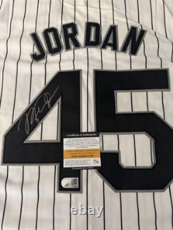 Michael Jordan Signed Birmingham Barons Game Model Baseball Jersey Holo QR COA
